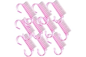 Fliyeong Premium 10 stücke Nagelbürste Rosa Nail art Staub Reinigungsbürste Mini Maniküre Pediküre Werkzeug