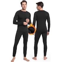 Intimo Termico MISSMAO Uomo – Sottotuta Sci Autunno/Inverno, Maglia A Maniche Lunghe E Pantaloni, Traspirante, Perfetto Per Sport E Outdoor - copertina