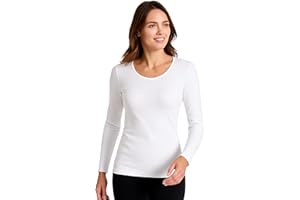 O-DAY Liabel Maglia Caldo Cotone Donna (Confezione da 2) - Maglie Donna Invernali Manica Lunga o Corta Sottogiacca Bianco o Nero S-XL
