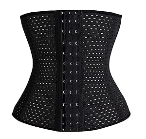 Sfigur Shapewear Damen Bauchweg Taillenformer Korsett atmungsaktiv Corsage verstellbar Bauchkontrolle Korsage mit 6-reihigem Verschlu/&szlig; Unterbrust Top stark formend Oberteil Mieder