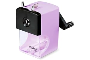 Dahle - Taille-crayon de bureau Manuel violet, Diamètre 8-12 mm, Fraise Acier, Réglable, Précision Supérieure