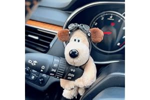 XPJBKC Autodekoration Hund, Kreative Auto Deko Innenraum, Plüschhund Auto Zubehör Innenraum Deko, Süßer Hund Auto Armaturenbrett Dekorationen, Personality Auto-Blinker-Wischer-Dekoration