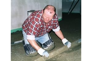 CHAPS & MORE Profi Knie- und Bein-Schutz für Estrichleger I Chaps ohne Verschluss zum Hineinsteigen I Wasserfestes, extrem abriebfestes Kunstleder mit Kniepolster I Zertifiziert mit DIN EN 14404 I Made in Germany