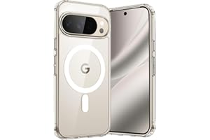 ‎JETECH JETech Magnetyczne Etui dla Google Pixel 10/10 Pro 2025 Kompatybilne z MagSafe i Ładowarka Pixelsnap, Odporny na Wstrząsy Osłona Bumper Telefonu, Antyzarysowaniową Przejaśniać Tył (Przezroczyste)
