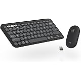 Logitech Pebble 2 Combo, Wireless Keyboard and Mouse, Quiet and Portable, Customisable, Logi Bolt, Bluetooth, Easy-Switch for