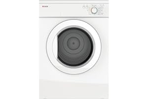 Haden 7kg Vented Tumble Dryer HVT7W | Freestanding White Clothes Dryer with 5 Timer Program Options, Galvanized Drum, Adjustable Feet, Rear Vent Outlet, Safety Lock Feature & Thermostat Reset