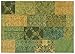 Produktbild Designer Teppich gemustert patchwork vintage Mona Lisa von Keen Joy K10951 Grün 05 in 120x170 cm