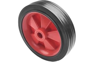 AIDNTBEO 2Pcs compressore d'Aria Sostituzione Ruote Antiscivolo 5 "Ruote Antiurto Solido Piatto Libero Pneumatico 12,7 cm