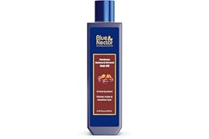 Blue Nectar Batana Oil for Hair Growth | Pure Honduras Ayurvedic Natural Raw Batana Oil with Organic Almond & Coconut for All Hair Types (12 Herbs, 200 ml)