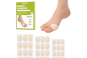 Bukihome Cuscinetti per bunion，27 pezzi Centro antiaderente per pelli sensibili, protezioni in fustagno per proteggere i piedi di uomini e donne，Beige