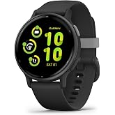 Garmin Vivoactive® 5, Health & Fitness GPS Smartwatch, 42mm, Black | 24/7 Health Monitoring, Built-In Sports Apps, Sleep Coach, Body Battery™ Energy M