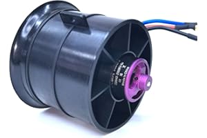 DoBoFo EDF 70mm 6S 2300KV 12 Blades 25.2V Electric Ducted Fan, Hobby RC Jet Engine Propeller, RC Car Engine Parts, High Speed Brushless Motor, Remote Control Model, Replacement Airplane Parts DIY