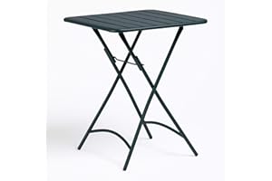 SKLUM Table de Jardin Pliante Carrée en Acier (60x60 cm) Janti Vert Jungle