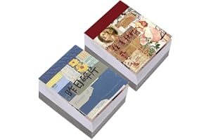 CAIYUANGJ 800 Hojas Álbum de Recortes de Papel Decorativo, Papel Scrapbooking Vintaje, Fondo Scrapbook, DIY Scrapbooking, para Album Scrapbook Tarjetas de Felicitación Journal Card, 2 Estilos