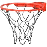 Avessa Dbf-10 Demir Basketbol Filesi - &Ccedil;elik Zincir Yapı - 54 Cm Uzunluk - &Ccedil;inko Kaplama Y&uuml;zey - 650 Gr, Tek Ebat, Dbf-10, Gr