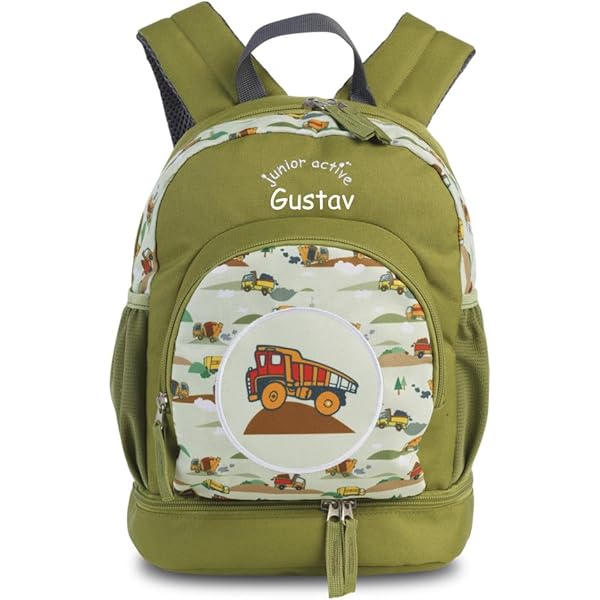 Cartoon Citroen met Bloemen Peuter Rugzak met Naam Tag, Kids Rugzak voor Kinderopvang Reizen, School, Meerkleurig, S