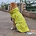 Produktbild Sharplace Wasserdicht Hundemantel Regenjacke Regenmantel Winterjacke Hundebekleidung Hundejacke Winter Warm Wintermantel Hundemantel für Kleine Mittlere Große Hunde - Gelb, S