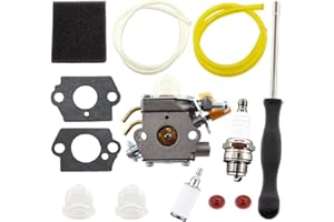 BUTTERFOX MCHNIC Kit de carburateur pour Ryobi RBC30SET RLT30CET RHT2660DA RLT26CDS RBC26SES Remplace Zama C1U-H60 308054003 985624001 avec Tournevis de Réglage Filtre à Air
