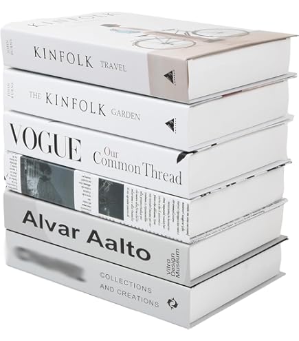 3 modieuze, opvouwbare nepboeken, gestapeld hardcover set voor thuis/koffietafel/boekenplank, om een verfijnde sfeer te creëren
