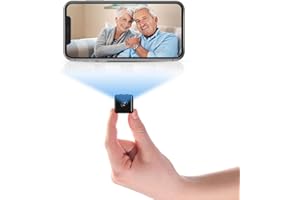 IRIPLEZO Mini Kamera, 4K HD Überwachungskamera, Kamera Überwachung Innen, Live Übertragung Handy APP, WLAN Videoüberwachung Mit Akku, Kleine WiFi Babyphone Sicherheitskamera X6D