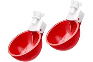 ZenxyHoC Abbeveratoio per Galline 2 Pezzi, Abbeveratoio per Pollame, DIY Kit Abbeveratoio Automatico per Polli, per Pollo Anatre Uccelli Oche Piccioni