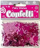 Pink & Silver Fairies & Stars Decorative Table Confetti - Approx 14g by Euro Wrap