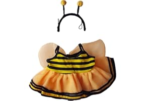 STUFFEMS TOY SHOP Bumble Bee Outfit Teddy Bear Clothes Fits Most 14" - 18" Build-a-bear and Make Your Own Stuffed Animals