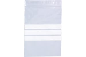 TP4U Pack of 1000 - Size 3.5'' x 4.5'' Multipurpose Write on Panels/Strips Grip Seal Zip Lock Reusable Resealable Strong Clear Plastic Polythene Bags Various Sizes (3.5'' x 4.5'')