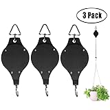 Blumenampel,Ampelaufzug Blumenampel,Pflanzenrolle Haken Halte