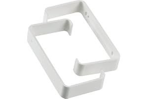 STEINBERG14 220x55mm Supporto tubo - Morsetti per Tubi di Ventilazione a Canale Piatto - Staffe Fermatubo in PVC - 2 Pezzi