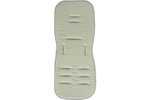 babycab Universal Sitzauflage für Sportwagen & Buggy grün - wendbar - mit Gurtschlitzen - 71(L) x 30(B) x 2(H) cm - hautfreundliches und strapazierfähiges Material