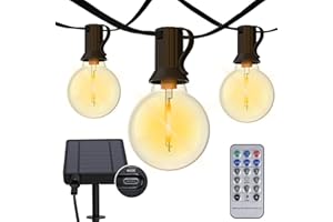 BESCOST Luci Solari da Giardino 18M Luci da Esterno Giardino con 50+4 Lampadine Catena Luminosa Esterno Solare 8 Modalità/Impermeabili IP44/USB Ricaricabile per Gazebo Pergola Balcone Terrazza