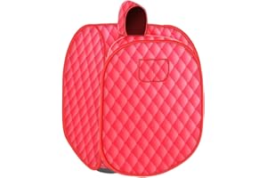 Qianly Sauna a Vapore Domestica per Tutto Il Corpo, Sauna termale Portatile, Rosso