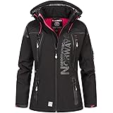 Geographical Norway - Giacca da Donna in Softshell, con Cappuccio Rimovibile