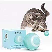 Automatischer Katzenball Spielzeug - Interaktiv Mit Bewegungssensor, USB-ladbar