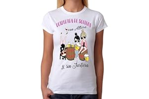 FUNNY CUP Camiseta Despedida de Soltera con Altura y sin jartura. Divertida para Amigas de la Novia