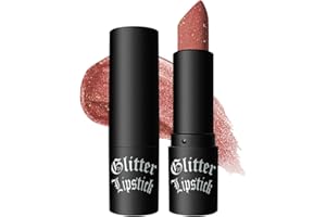 Vawolecy Rouge à lèvres scintillant, brillant à lèvres scintillant Finition métallique mate imperméable