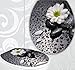 Produktbild StickerProfis WC Sitz Aufkleber WHITE FLOWER Design Folie Dekor für Toilettendeckel Klodeckel incl. 2 Fliesenaufkleber