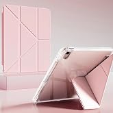Coverzone Samsung Galaxy Tab S10 FE X520 X526 ile uyumlu Tablet Kılıfı Şeffaf Arka Kapak Smart Cover Ayrılmayan Katlanır Stan