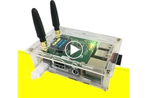 DIKKOD All-New Upgraded Duplex DMR Hotspot WLAN Ehternet Port Assembled Radio Station WiFi Digital Voice Modem Support DMR Dstar YSF P25 Fusion Antenna Raspbery P Model 2B Two Colors OLED 2 TimeSlots