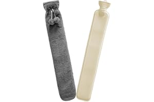Wärmflasche Jsdoin Jsdoin Extra Lange Heißwasserflasche mit Super Weichem Fleece Gemütliche Abdeckung 72CM Große Heißwasserflasche Hand Füße Wärmer, Nacken und Schultern Schmerzlinderung
