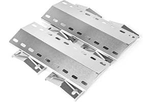 GFTIME 39,5 x 15 cm Edelstahl Universal Brennerabdeckung Ersatzteile für Landmann Triton 2 & 3, Landmann Minton, Landmann Avalon PTS 4, Grandhall Maxim GT4, Mr. Gardener Jackson, 4 Stück