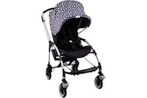 JYOKO KIDS Capota para Silla de Paseo y Cochecito de Bebé compatible con Bugaboo Bee 3, Bee plus, Bee 5, Elaborada en Tejido de Algodón Elástico, Suave y Transpirable (Winter Sky)