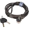 Luqeeg Laptop Security Locks, Computer Lock Cable, Adjustable Length Laptop Locking Cable Anti Theft Laptop Lock with 2 Keys for Laptop, PC, Monitors, Projectors, Docks