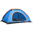 Mishrit Polyester Tent 2, 4, 6, 8, Person Tent Set Camping Waterproof Outdoor Tent House Picnic Portable Waterproof Tent Backpacking Hiking Tent Picnic Tent (2), 2 Person, Multi