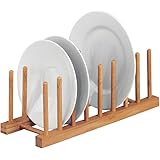 Kesper 11393 Tellerständer für 6 Teller, Buchenholz, Maße: 25 x 14 x 8