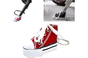 YGSIKY Niedlicher Mini-Segeltuch-Schuh-Seitenständer, Fahrrad-Moto-Kickstand-Ständer,Personalisierte Moto-Fußstütze,Motorrad-Zubehör, Motorrad-Ständer-Schuh (Rot,1PC)