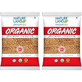 Natureland Organics Brown Sugar 1 Kg (Pack of 2) Total 2 Kg - Organic Sugar