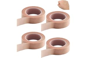 4 Rullar Självhäftande Tejp, 1.25 cm x 9.14 m Rivbar Självhäftande Förbandsband Sport