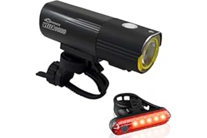 Bike Lights, WASAGA Bicycle Headlight Series VELLA 400/800/1000/1600 Lumens for MTB/Road Bike or Professional Cycling Enthusiast/Night Ride Beginner, Light Up Your Way
